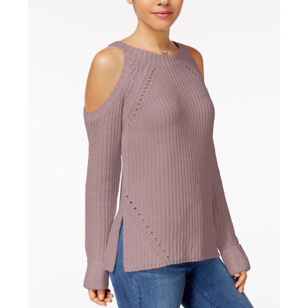 Hippie Rose Juniors Cold Shoulder Sweater
